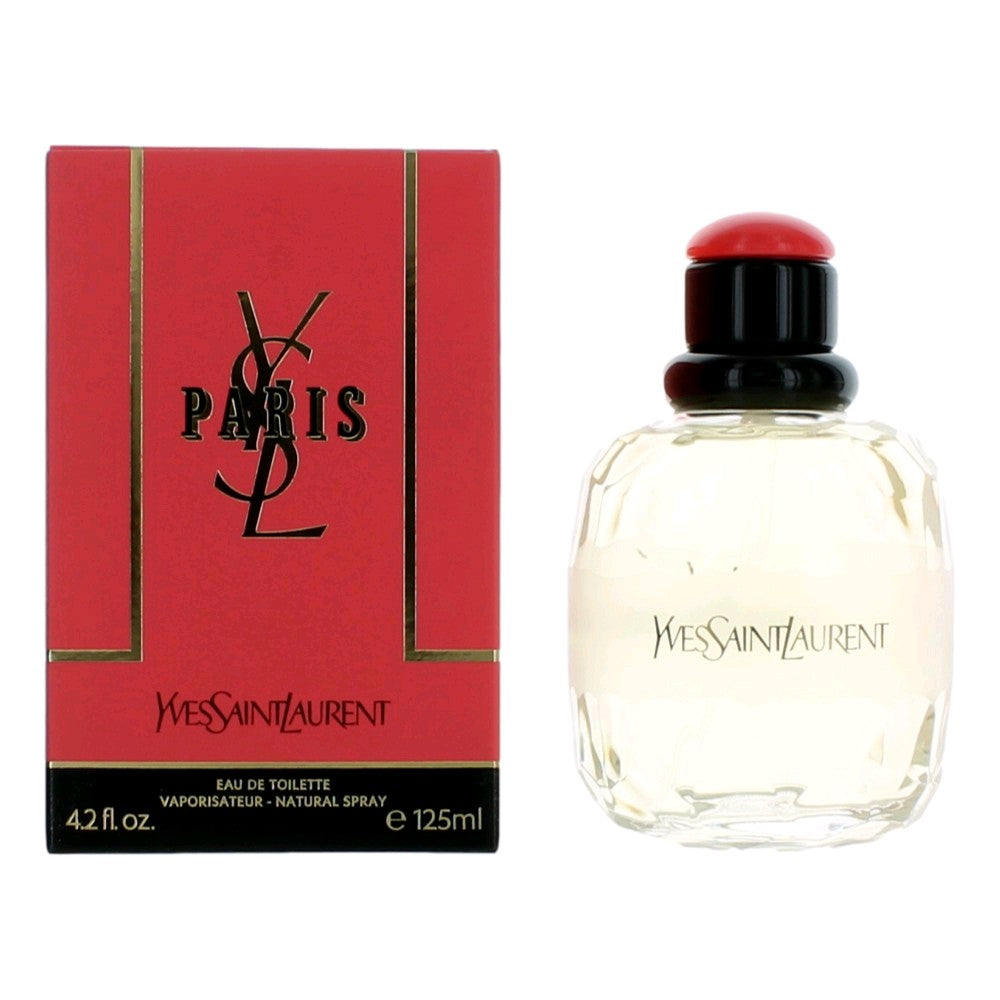 Bottle of Paris by Yves Saint Laurent, 4.2 oz Eau De Toilette Spray for Women